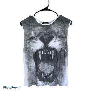 Sleeveless Lion Top/No Brand